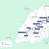 The route for the East West Rail project is to be announced in May