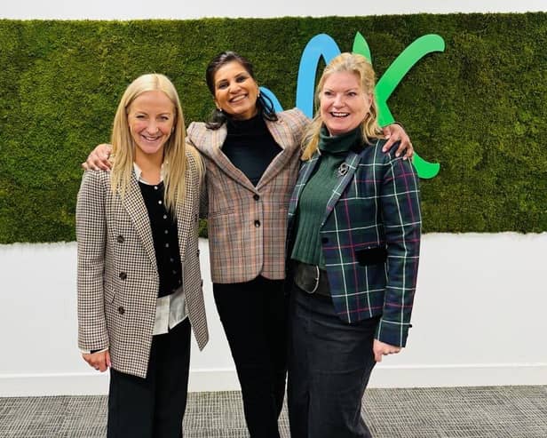 Conservative Group Leader for Milton Keynes City Council Shazna Muzammil, centre, has called for more women to take on leadership roles in society on the eve of this year's International Women's Day