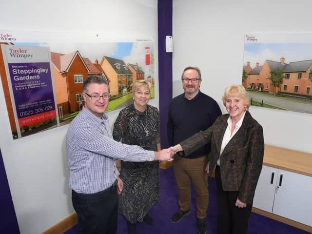 Taylor Wimpey Presenting Cheque