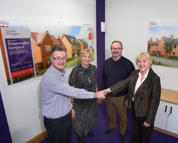 Taylor Wimpey Presenting Cheque