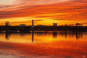 Photographer Gill Prince took this stunning sunset picture in Milton Keynes