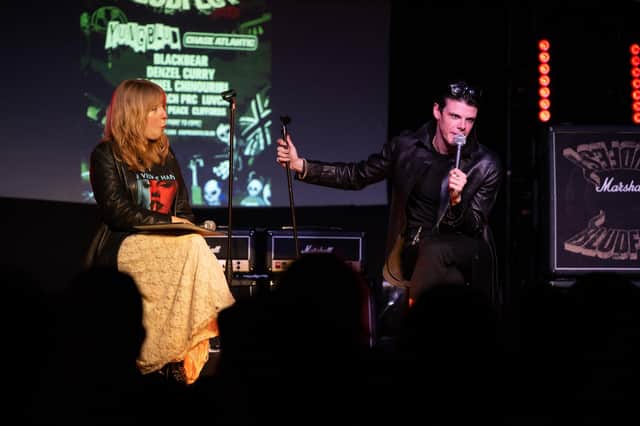 Yungblud taking part in a Q&A with Radio X's Sarah Gosling at the Craufurd Arms in Milton Keynes on Tuesday, May 27. Photo by David Jackson.