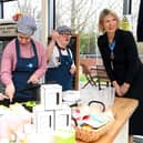 High Sheriff of Buckinghamshire meets learners running MK SNAP's cafe.