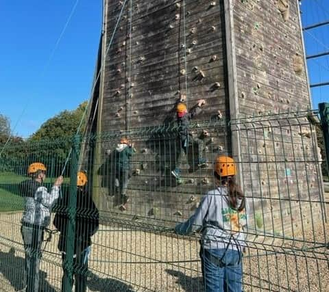 Young refugees enjoyed a day out at the Caldecotte Xperience