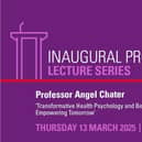 Inaugural lecture of Professor Angel Chater