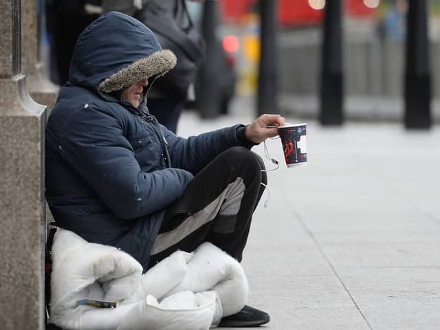 File photo dated 16/01/202 of a homeless person. Photo: Nicholas.T.Ansell, PA/Wire/Radar.