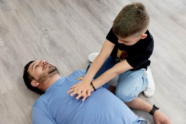 Children become mini medics at Amazon fulfilment centre in Milton Keynes