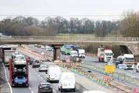 The M1 northbound  is open again