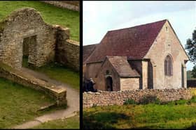 The 11th century St Peter's Church is nothing but a crumbling ruin today, compared to how it was just 70 years ago