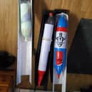 A decorated water rocket designed by Andy