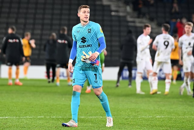 Only had a couple of saves to make, one of them by his own creation after a dangerous ball to Dawson Devoy played Dons into trouble. Not a lot he could do about the late own goal