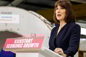 Rachel Reeves delivers a speech on economic growth for Britain, including announcing the planned revival of the Oxford-Cambridge Growth Corridor. Photo by Peter Cziborra - WPA Pool/Getty Images