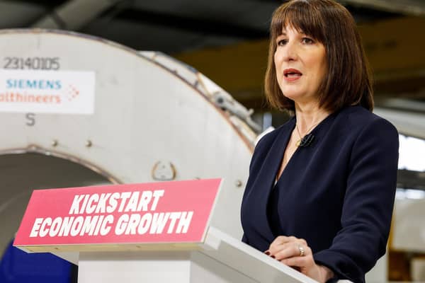 Rachel Reeves delivers a speech on economic growth for Britain, including announcing the planned revival of the Oxford-Cambridge Growth Corridor. Photo by Peter Cziborra - WPA Pool/Getty Images