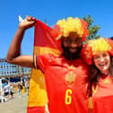 Football fans are gathering in Milton Keynes for the UEFA semi final