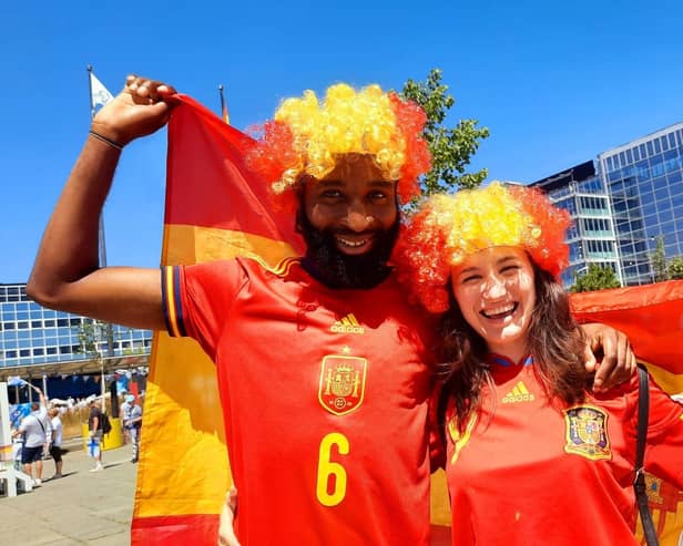 Football fans are gathering in Milton Keynes for the UEFA semi final