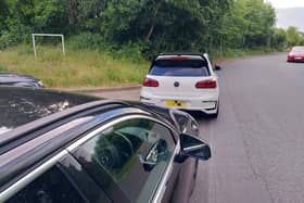 Police spotted the car doing 97mph up Chicheley Hill in Milton Keynes