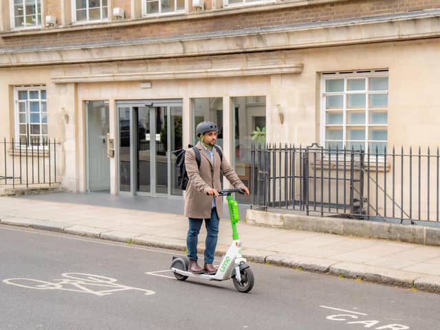 The upgraded Lime e-scooter
