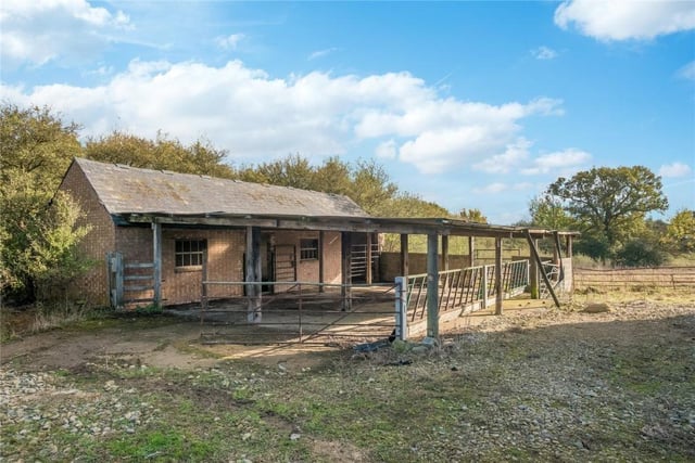 Building number one is an old brick built dairy barn with a large lean-to