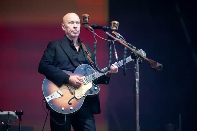 The The on stage at The National Bowl in Milton Keynes on Sunday, June 22, 2025. Photo by David Jackson.