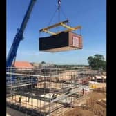 Similar modular homes were built in a factory and lifted into place at Tattenhoe Park in MK