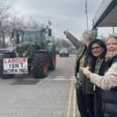 Councillors supported the protest as it passed through MK. Photo: Supplied