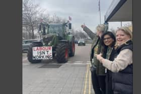 Councillors supported the protest as it passed through MK. Photo: Supplied