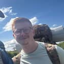 Kristian Lewis and his dad Mark completed a 191-mile walk from Bletchley to Normandy in aid of the charity Taxi for Military Veterans