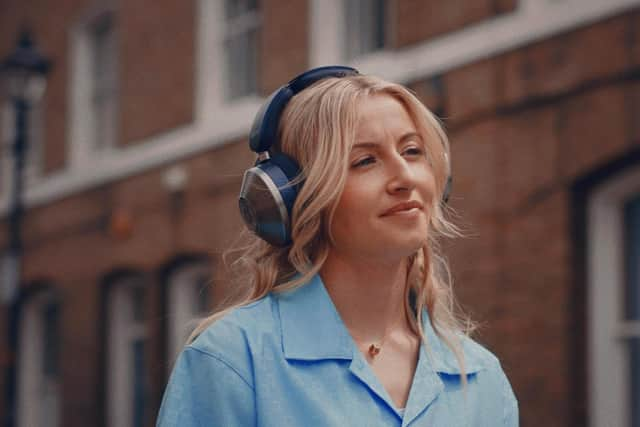 Leah Williamson sports the Dyson headphones