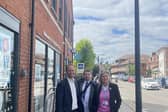 PCC Matthew Barber, toured Newport Pagnell High Street with the local councillors