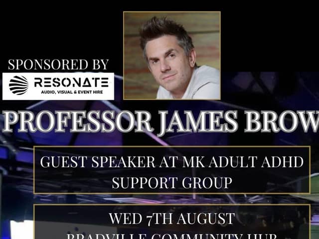 Professor James Brown, guest speaker at Milton Keynes Adult ADHD Support Group