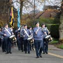 The parade set off from Bletchley Park, photo by Jane Russell