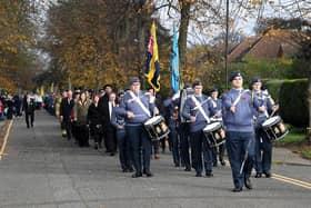 The parade set off from Bletchley Park, photo by Jane Russell