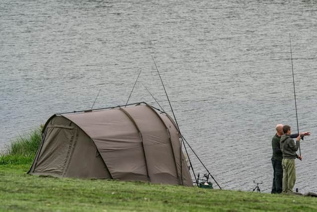 Anglers enjoying the lakes in MK