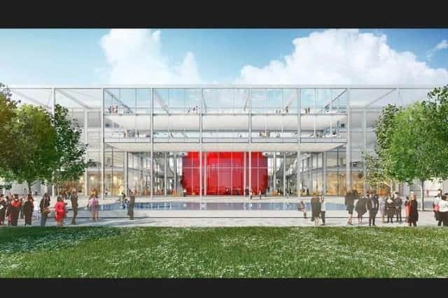 The winning design for the new university campus at CMK