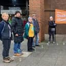 MK Quakers held a silent vigil to protest over climate change