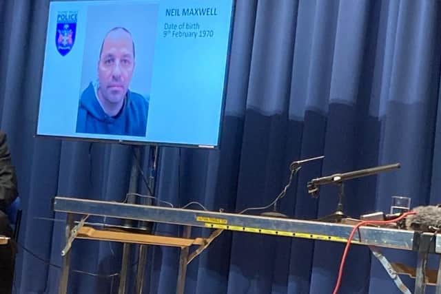 Maxwell named as suspect at press conference
