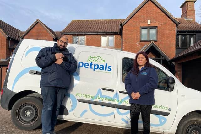 Nilay and Priyanka Sanghrajka have launched a Petpals business in Milton Keynes