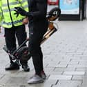 Private e-scooters cannot be ridden in public. Photo from Yui Mok/PA Images