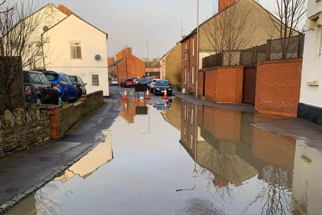 Past flooding in Newport Pagnell
