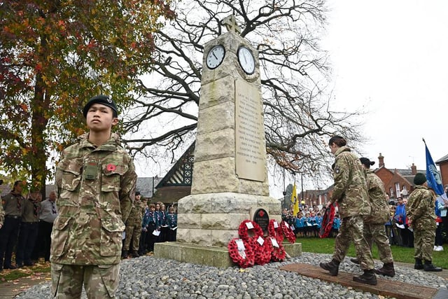 Cadets lay their wreath