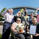 Friends of Courtneys Lodge Sheltered Housing were selected by Dobbies’ Milton Keynes store as this year’s Dobbies Community Gardens winner. They are pictured with Ops Manager Andrew Brown.