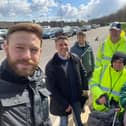 Cllr Walker and litter pickers