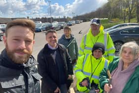 Cllr Walker and litter pickers
