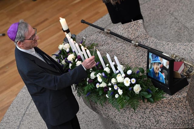 Representative of all the different faiths came forward to light candles