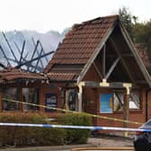 Much of the nursery's roof was destroyed