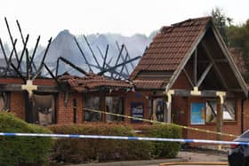 Much of the nursery's roof was destroyed