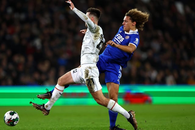 Felt he should have won a free-kick from this foul when he snuck in front of Wout Faes. Got doubled up on for the third goal.