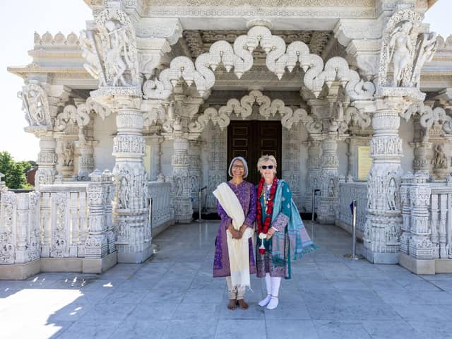 The Mayor of Milton Keynes Cllr.Marie Bradburn and Mrs Kurshida Mirza former High Sheriff of Buckinghamshire.