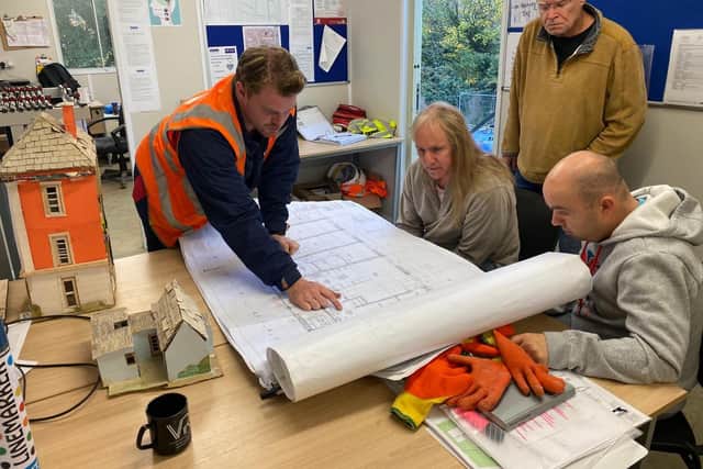 Build team engaging with Camphill MK residents