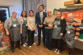 Callum Anderson MP at the Saplings Centre, Fenny Stratford
